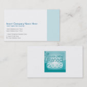 WeddingWire a évalué le carte de visite (Devant / Derrière)