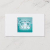 WeddingWire a évalué le carte de visite (Dos)