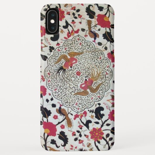 WEDEN/ELEGANT RODE ZWARTE WIT-STROMEN EN VOGELS Case-Mate iPhone CASE (Achterkant)