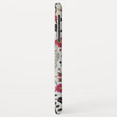 WEDEN/ELEGANT RODE ZWARTE WIT-STROMEN EN VOGELS Case-Mate iPhone CASE (Achterkant/links)