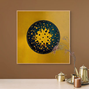 Wedergeboorte – Abstracte cirkel van opkomst Canvas Afdruk