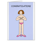 Wederopbouw gefeliciteerd Cartoon Lady (Voorkant)