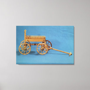 Wederopbouw van een gevonden chariot canvas afdruk