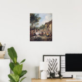 Wedfeest in het dorp poster (Thuiskantoor)