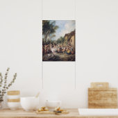 Wedfeest in het dorp poster (Keuken)