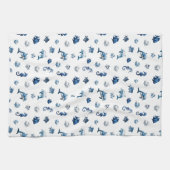 Wedgewood Blue Ocean Creatures! Theedoek (Horizontaal)