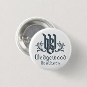 Wedgewood Brothers Button White (Voorkant /achterkant)