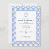 Wedgewood Monogram Graduation Party Invitation (Devant)