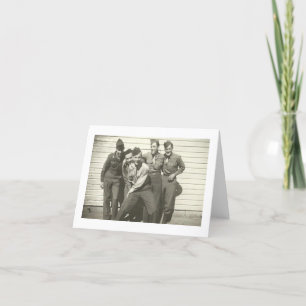 WEDGIE!  1940's Photo Notecards Kaart