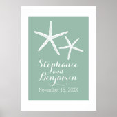 Wedijverstaarvis met aangepaste bruidbruidegom en  poster (Voorkant)