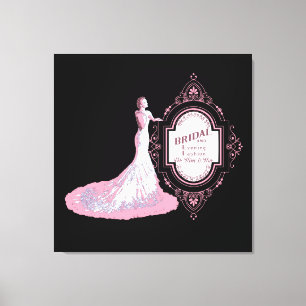 WEDING BOUTIQUE - Wrapped Canvas Afdruk