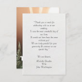 WEDING DANK JE KAARTFORMULERING BEDANKKAART (Voorkant / Achterkant)