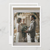 WEDING KAART (Voorkant / Achterkant)