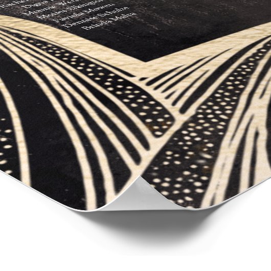 WEDING SETING CHART Art Nouveau , Poster (Hoek)