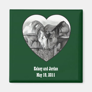 WEDING VOOR: HOREN: GESCHIKT: PENCIL, HEART MAGNEET