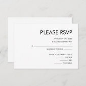 WEDINGINVITATIE RSVP-KAART INFORMATIEKAARTJE (Voorkant / Achterkant)