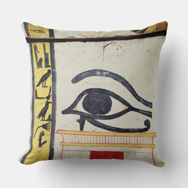 Wedjat Eye, detail van de sarcofaag van t Kussen (Voorkant)