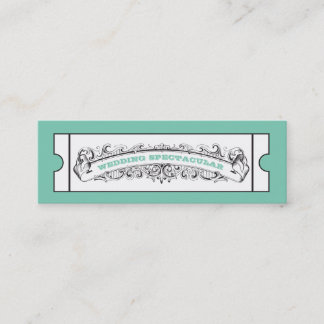 Wedkaartjes - Mint Mini Visitekaartje