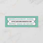 Wedkaartjes - Mint Mini Visitekaartje (Achterkant)