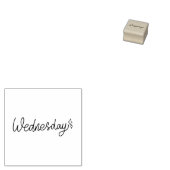 Wednesday Weekday Journal Design Rubberstempel (Gestempeld)