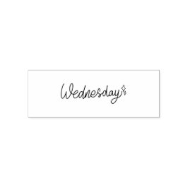 Wednesday Weekday Journal Design Zelfinktende Stempel