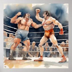 Wedstrijd Aquarel Art Print