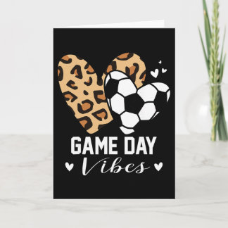 Wedstrijd Dag Sfeer Grappige Voetbal Moeder Luipaa Kaart