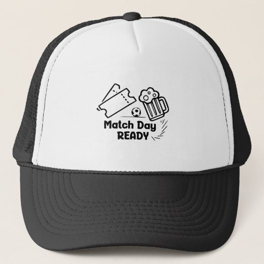 Wedstrijd Gereed Cap Trucker Pet (Voorkant)