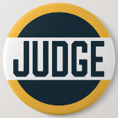Wedstrijd Judge Badge Sinaasappel Ronde Button 6,0 Cm (Voorkant)