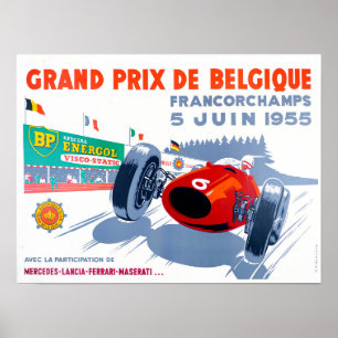  wedstrijd Spa 1955 Poster