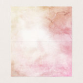 Wedstrijktabel nummer Escort Boho Floral & Feather Kaart (Binnenkant ongevouwen)