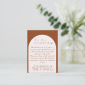 Wedtijd Capsule Custom Kaart and Envelope (Staand voorkant)