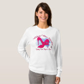 weduwe Draag voorafdrukken Stilettos T-shirt (Voorkant volledig)