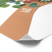 Weduwenbloem met Names Art Print (Hoek)