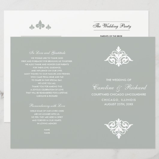  weduwenprogramma's voor sierdoeleinden (Voorkant / Achterkant)