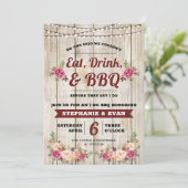 Weduwingshower die ik doe - BBQ Nodig 5x7 uit Kaart (Staand voorkant)