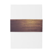 Weduwingshower Floral String Lights Wood Deco Uitnodigingen Wikkel (Achterkant Voorbeeld)