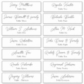 Weduwkaart Gastnamen Tabelnummer Sticker (Voorkant)