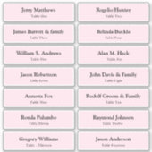 Weduwkaart Gastnamen Tabelnummer Sticker (Voorkant)