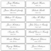 Weduwkaart Gastnamen Tabelnummer Sticker (Voorkant)