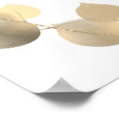 Weduwsprogramma QR-code eucalyptus golden Poster (Hoek)