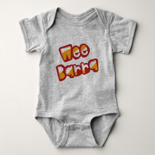 Wee Barra, Schots dialect Babygrow Schotland Romper (Voorkant)