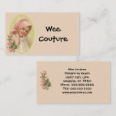 Wee Couture Children's Draag Visitekaartje (Voorkant / Achterkant)