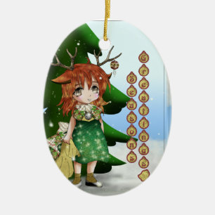 Wee Deer Keramisch Ornament