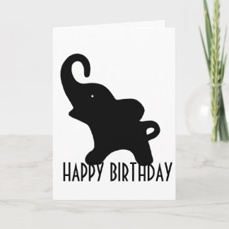 Wee Elephant Happy Birthday Card Kaart