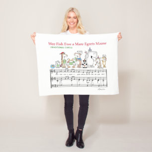 WEE FISH EWE A MARE EGRETS MOOSE Sandra Boynton Fleece Deken