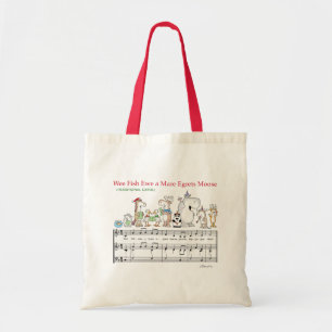 WEE FISH EWE A MARE EGRETS MOOSE Sandra Boynton Tote Bag