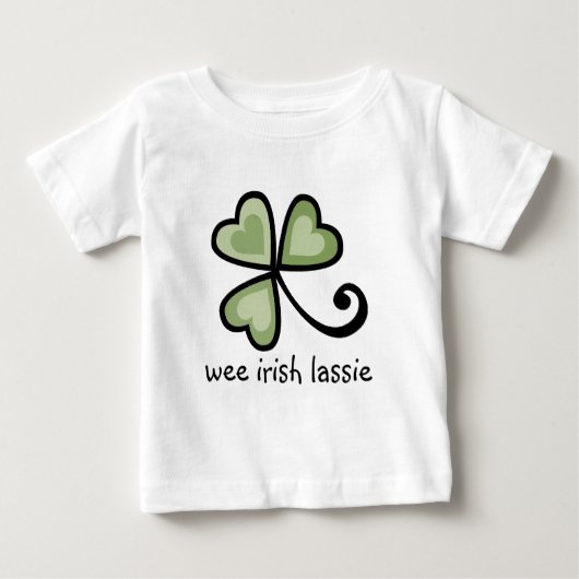 Wee Irish Lassie St. Patrick's Day Shirten (Voorkant)