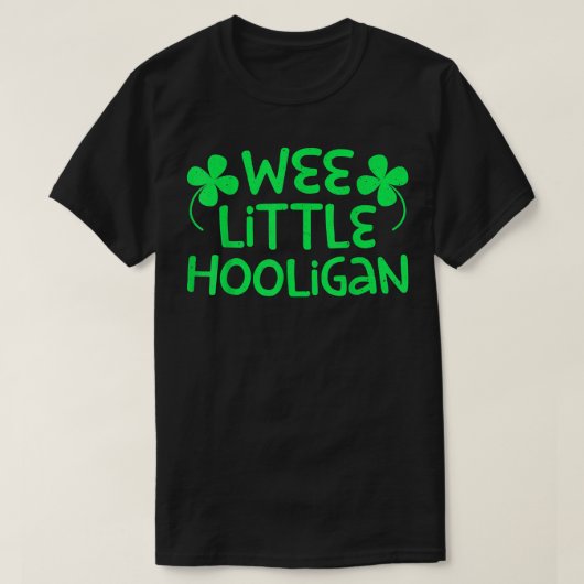 Wee Little Hooligan Saint Patrick Day T-shirt (Design voorkant)