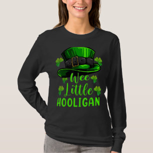 Wee Little Hooligan St Patricks Day Lucky Clover T-shirt